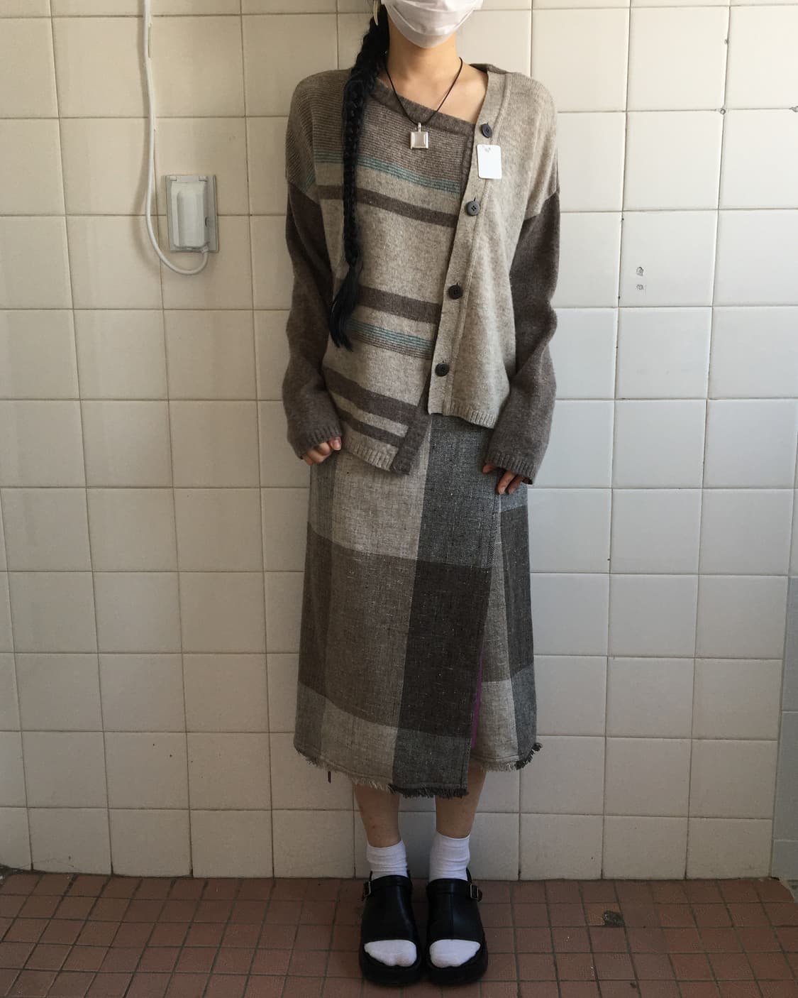 Pattern point wrap skirt 상품이미지5