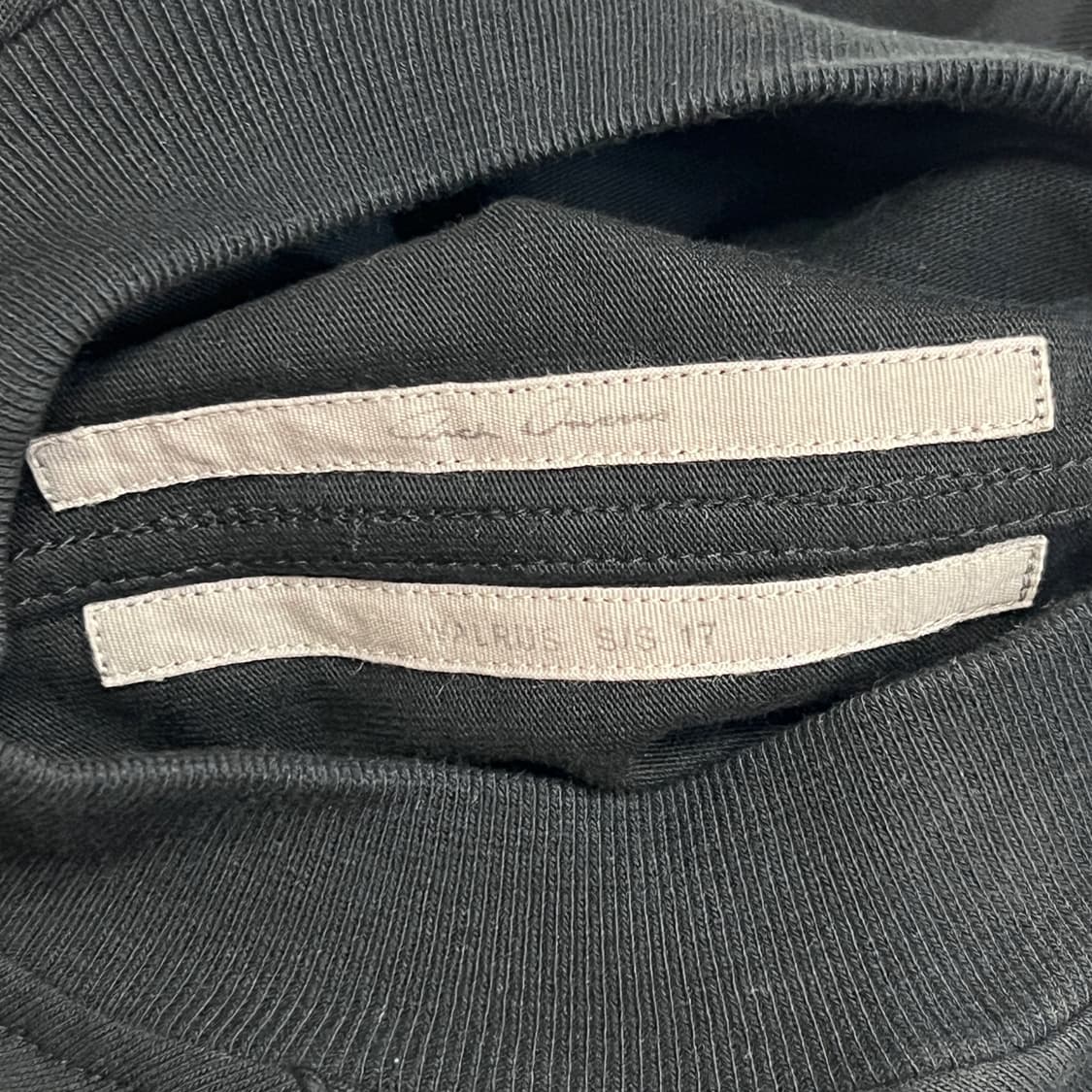 릭오웬스 17SS "WALRUS" 헤비 코튼 슬리브리스 나시 상품이미지5