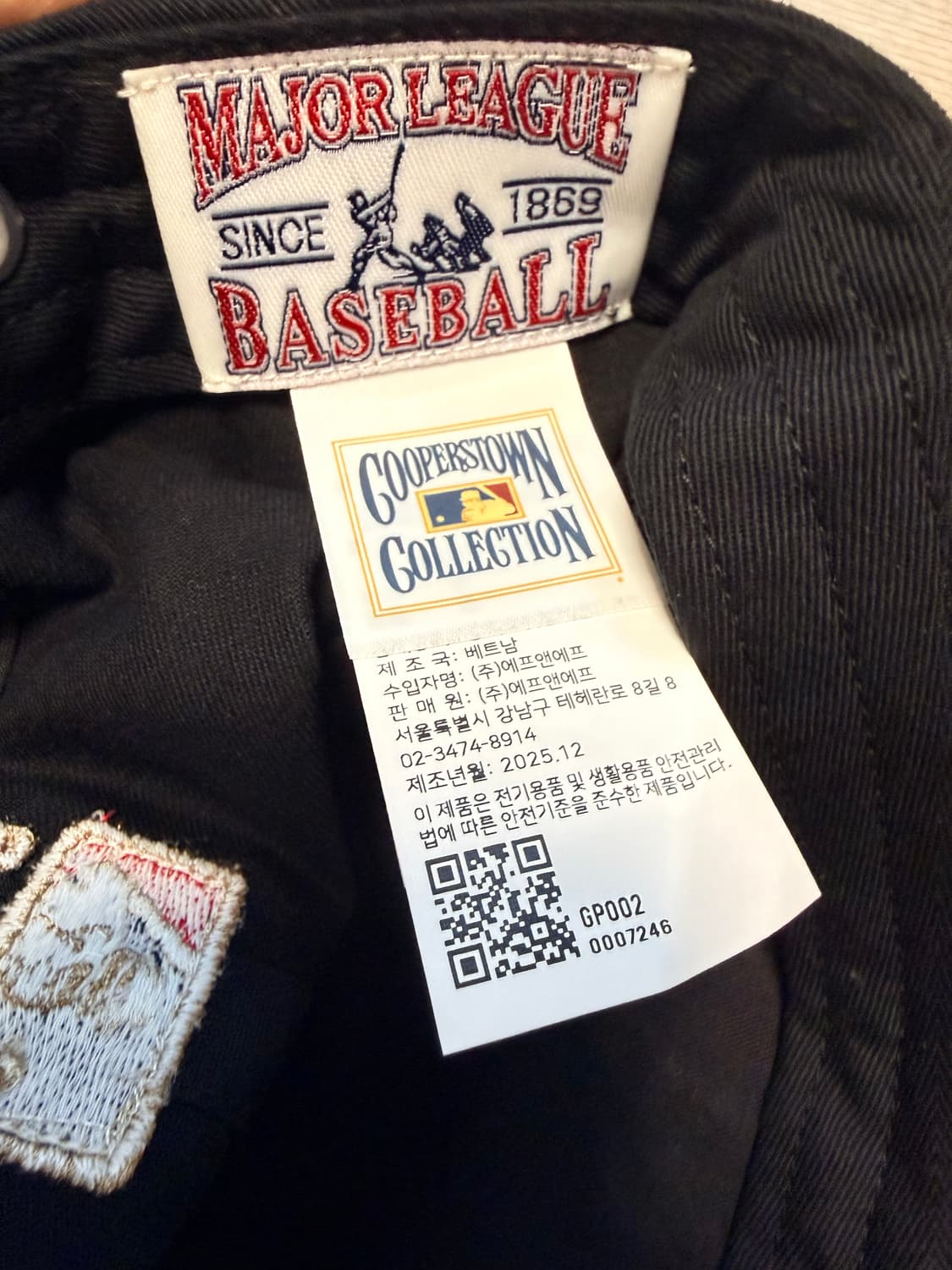 mlb Q핏 언스트럭쳐 볼캡 NY 블랙 상품이미지3