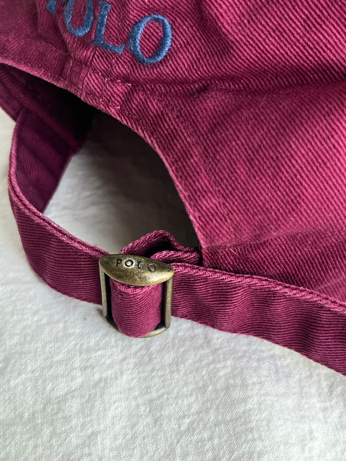 폴로 랄프로렌 버건디 볼캡 모자 상품이미지4