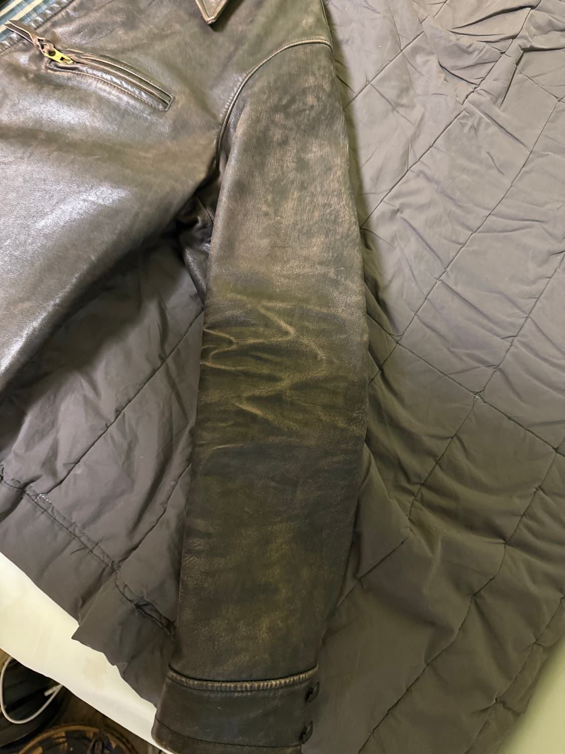 Rrl 뉴스보이 L사이즈 가죽자켓 상품이미지3