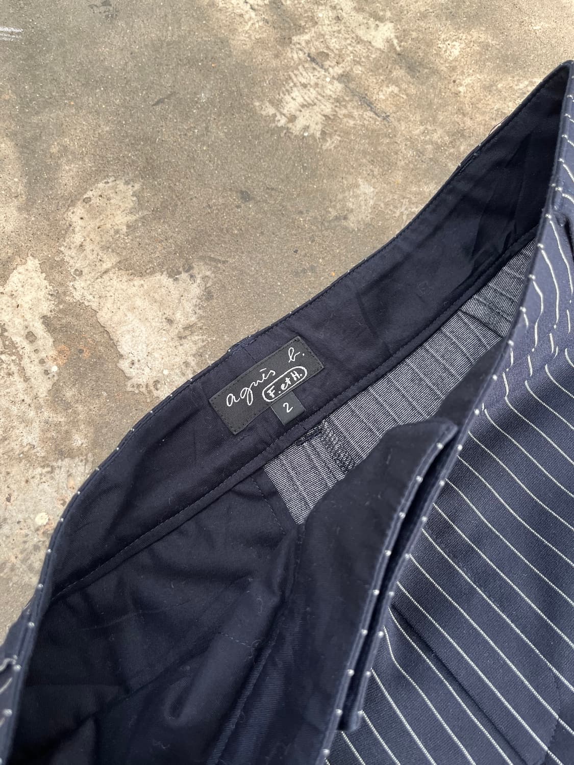 Agnes.B 스트라이프 슬랙스  상품이미지3