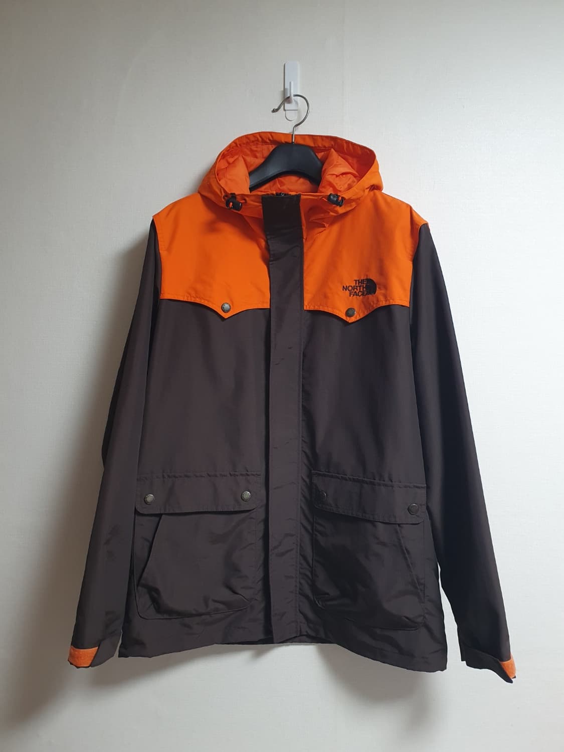 노스페이스 마운틴 자켓 후드집업 오렌지 브라운 100 상품이미지2