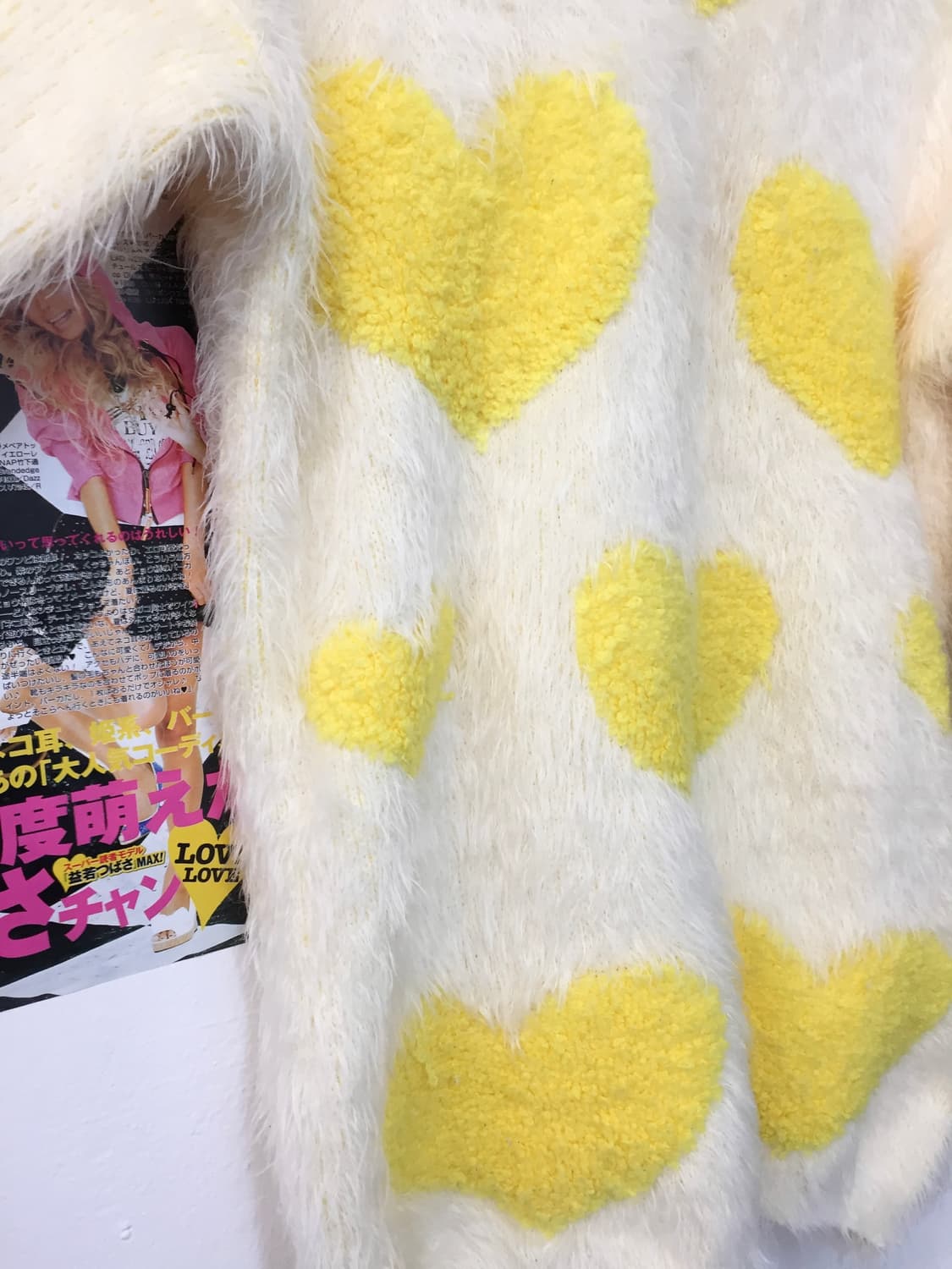 빈티지 앙고라 하트 뿅뿅 니트 상품이미지3