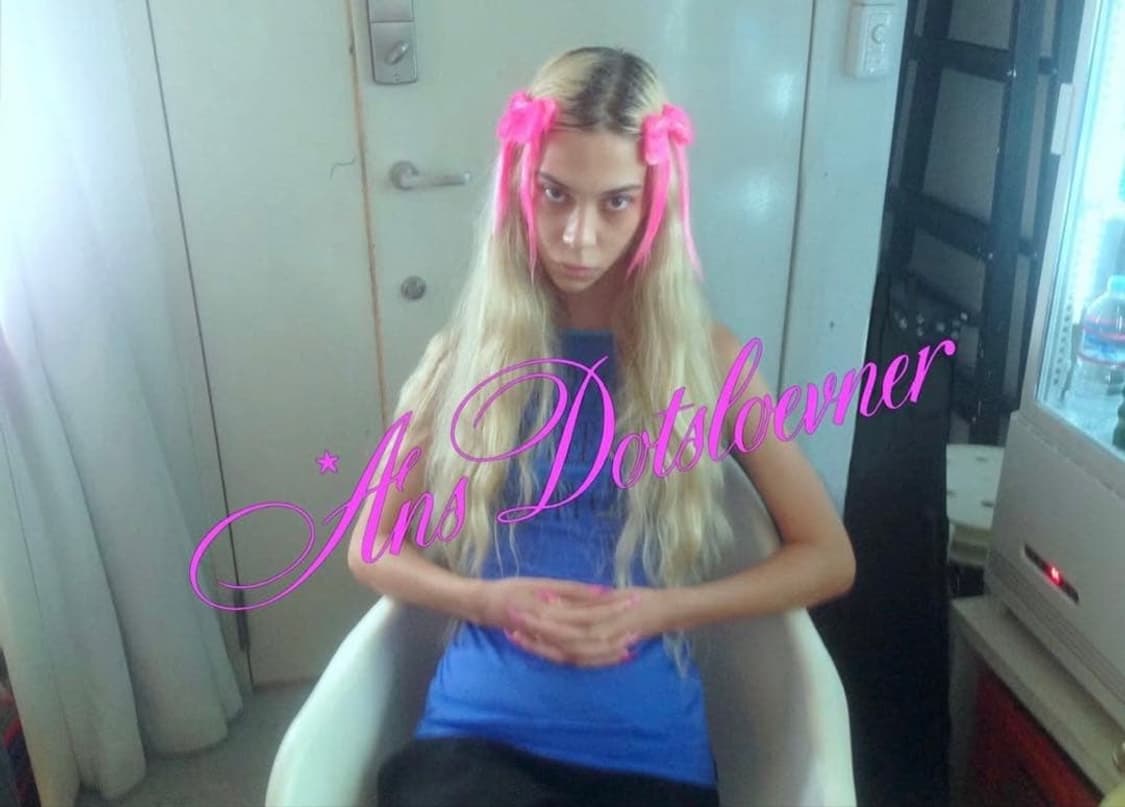 [M] ans dotsloevner 미니 드레스 블루 상품이미지2