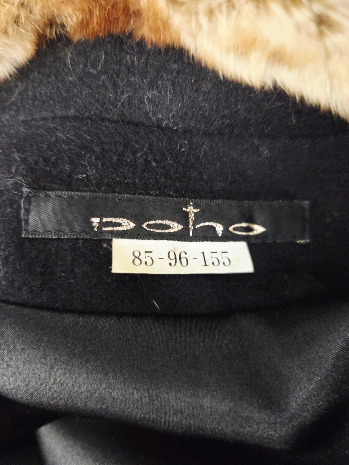 doho 도호 퍼 트리밍 벨티드 울 자켓 상품이미지9