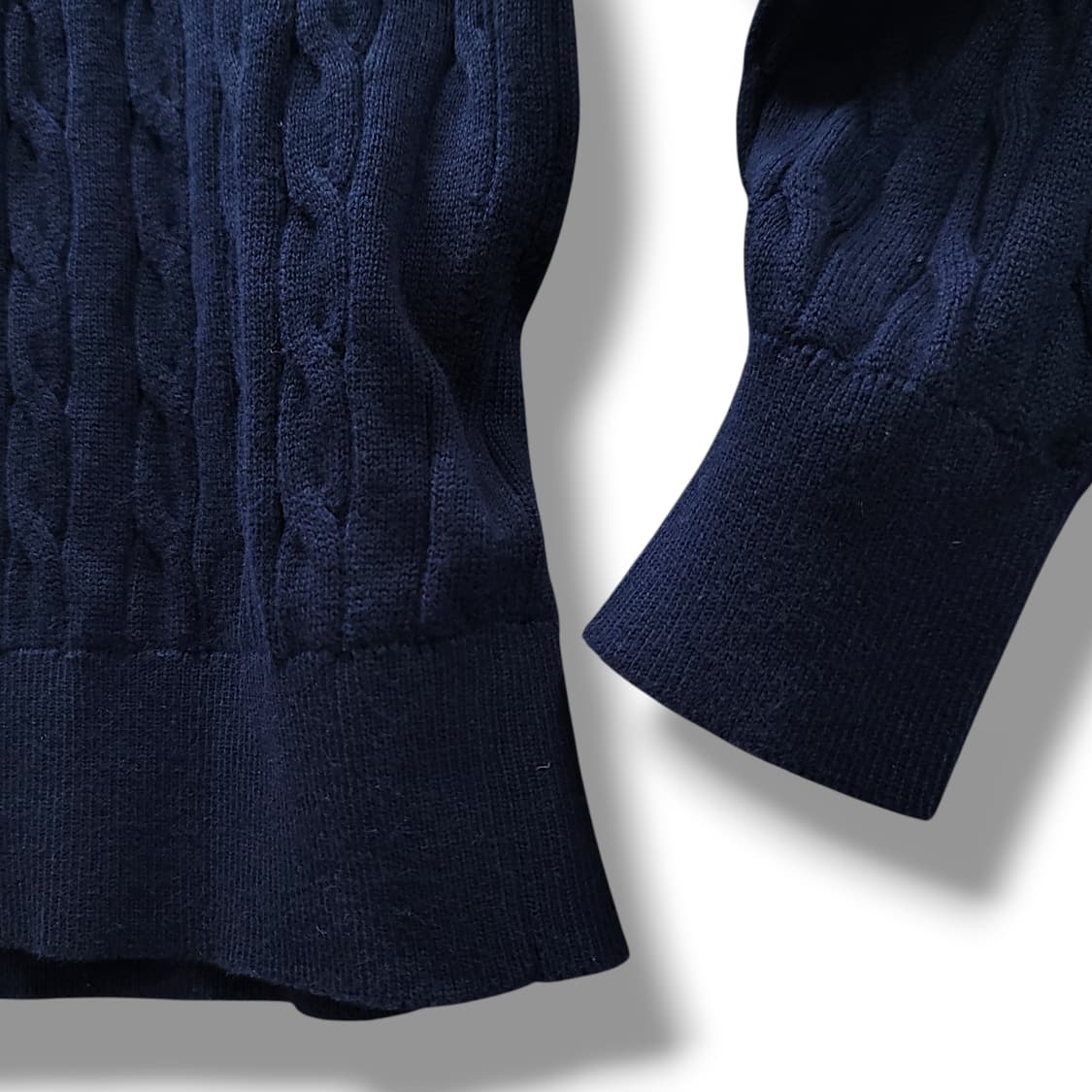 [M] 타미힐피거 네이비 오가닉코튼 케이블 니트 상품이미지6