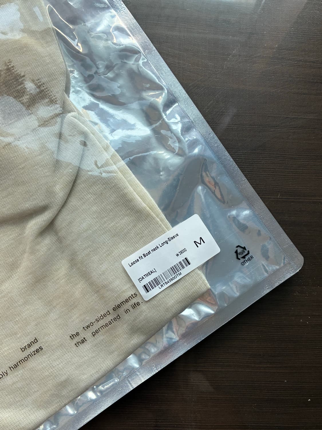 (M) 레더리 루즈핏 보트넥 롱슬리브 OATMEAL 판매 상품이미지8