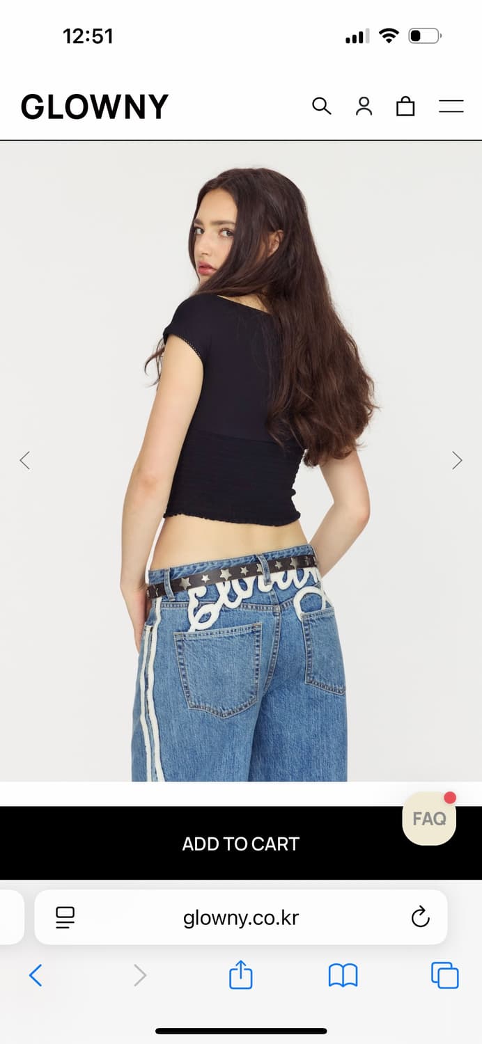 새상품) 글로니 웨스턴 크랙 벨트  상품이미지4