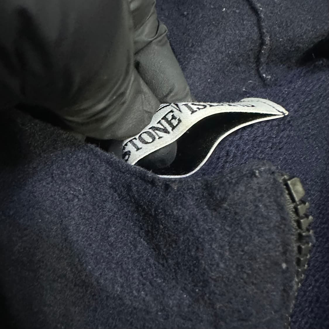 stone Island 딥블루 니트 투웨이 후드집업 상품이미지7