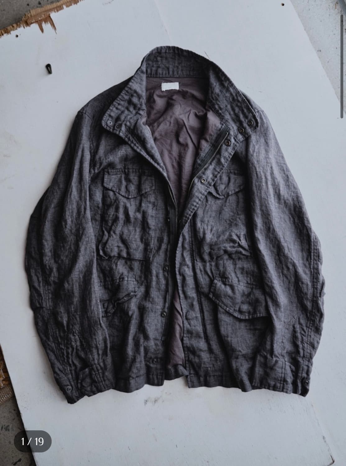 Monoprive (Textuerd Linen M-65 Jacket) 상품이미지1