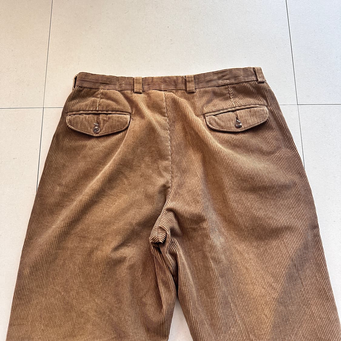 00s 엘엘빈 코듀로이 투턱 팬츠 브라운 36 상품이미지6