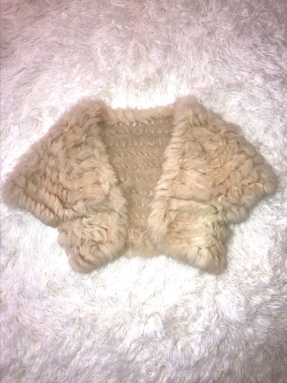 cream ivory fur outer  상품이미지1