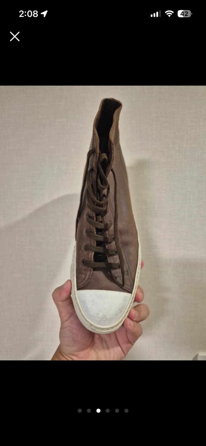 커먼프로젝트 레더 하이탑 브라운 상품이미지3