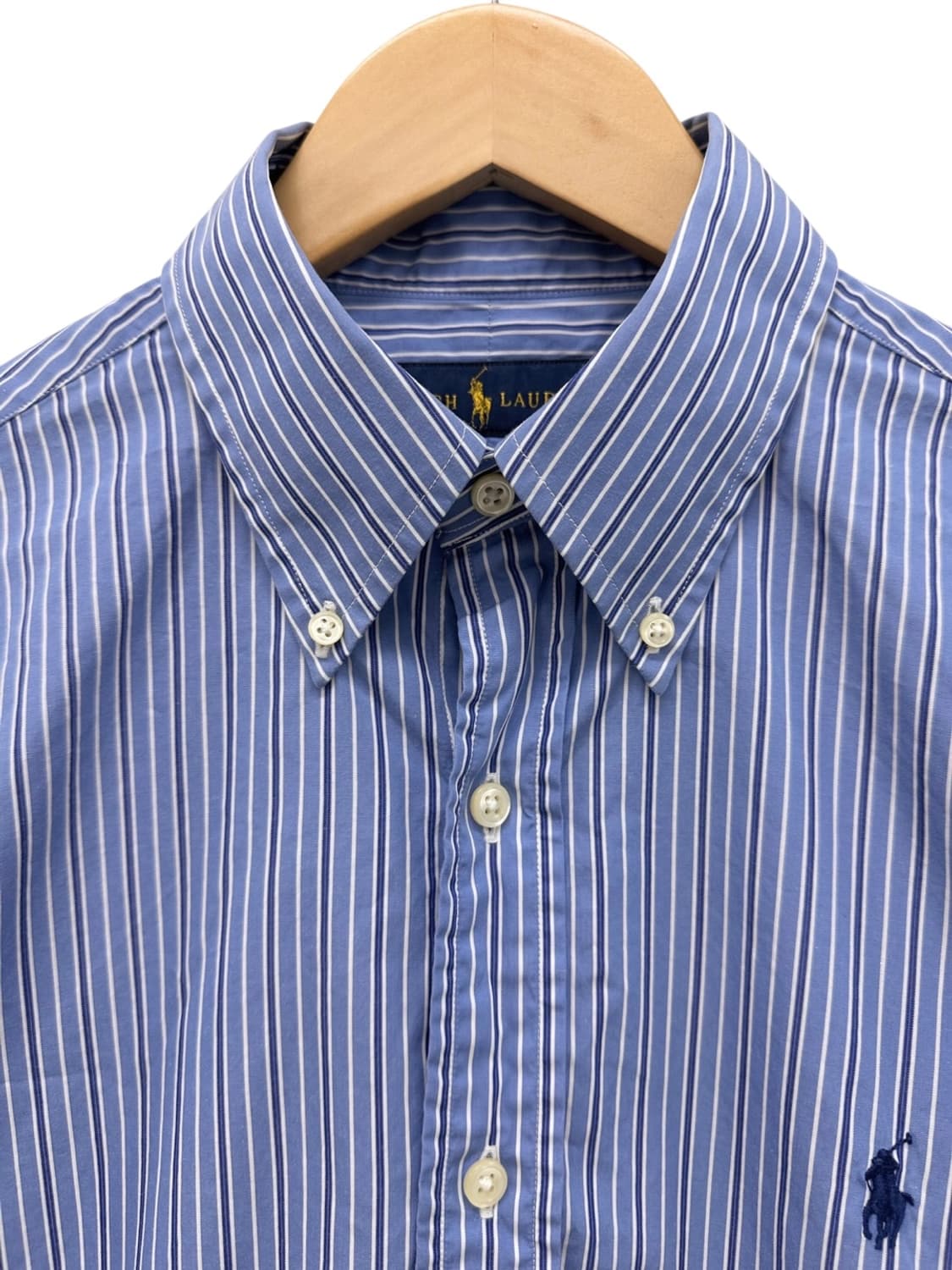 폴로 스트라이프 줄무늬 셔츠 블루 (15/M사이즈) 상품이미지3