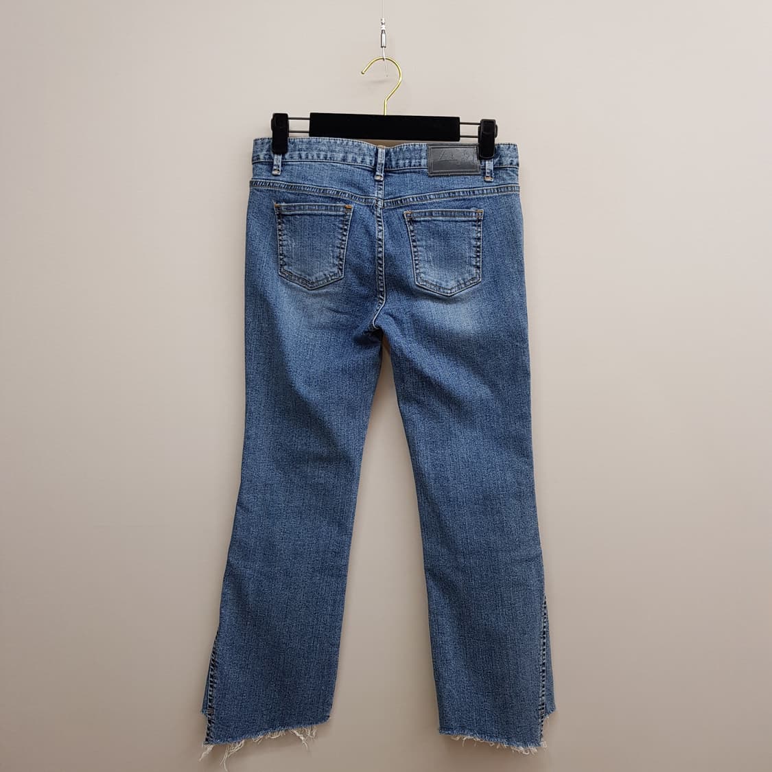 셀린비 컷오프 밑단 슬릿 스트레이트 데님 팬츠 S사이즈 상품이미지4