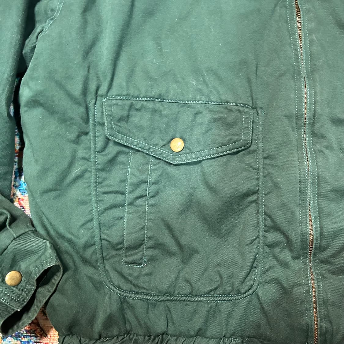[XL] 일본 빈티지 자수 봄버 워크자켓 상품이미지5