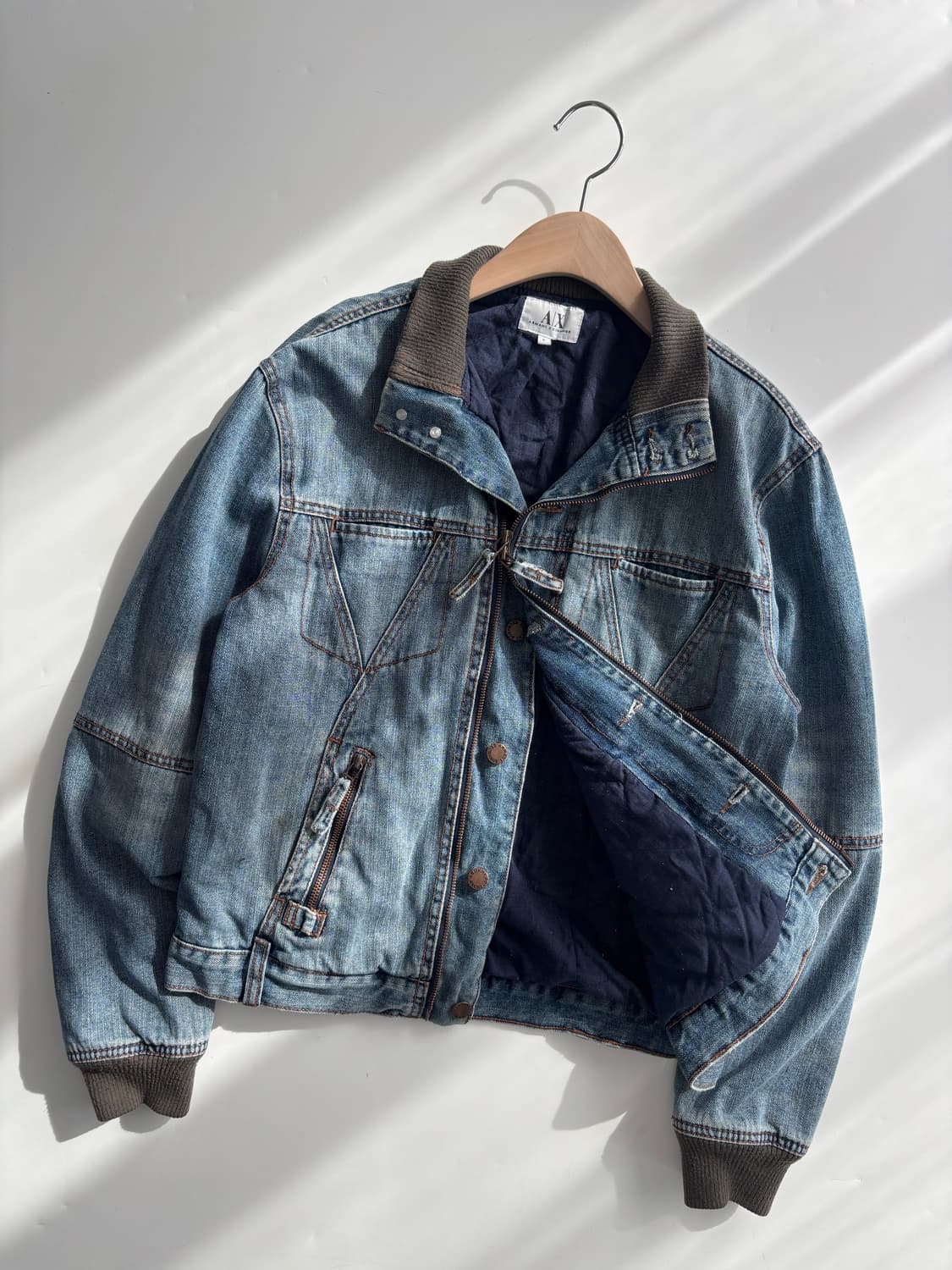 Armani Exchange 아르마니 익스체인지 데님 집업 자켓 상품이미지2