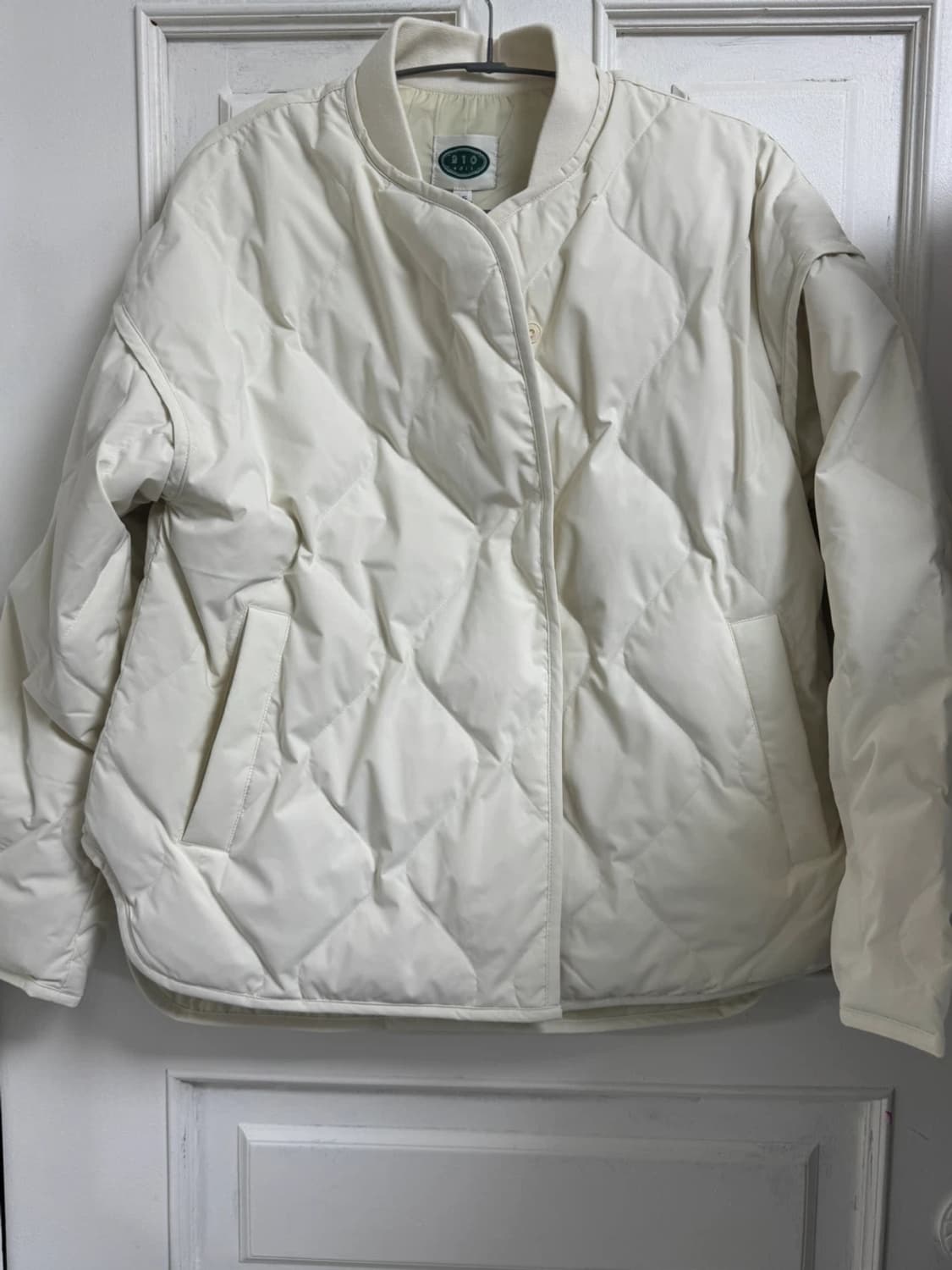 210 에디트 퀄팅 점퍼 머플러세트 55 새상품 상품이미지6