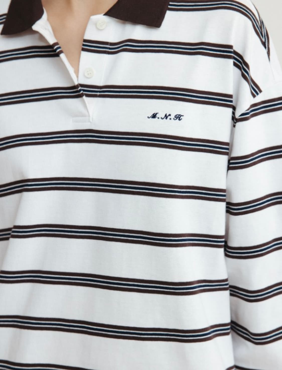 모노하 스트라이프 폴로 셔츠 상품이미지5
