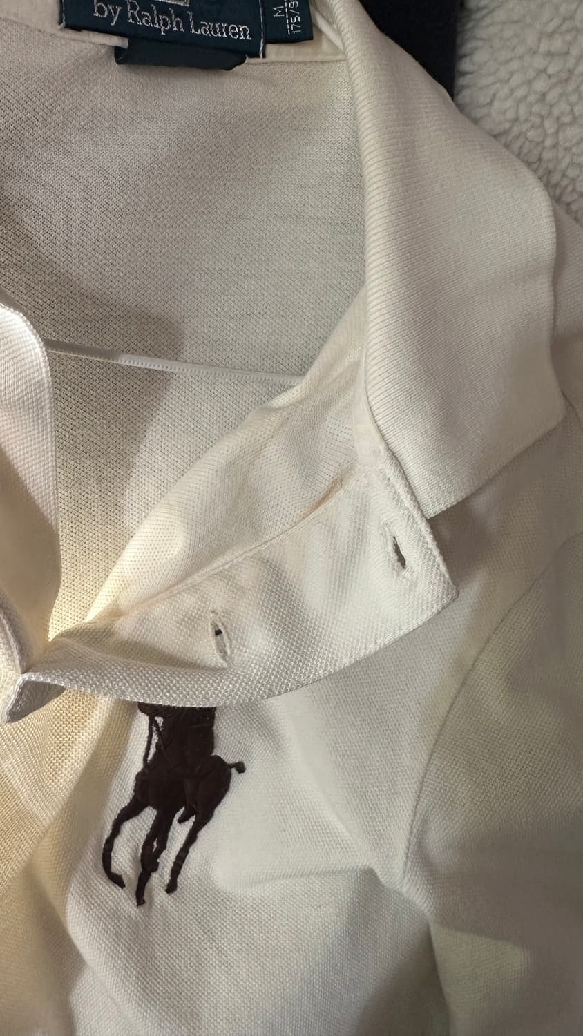 폴로 랄프로렌 빅포니 아이보리 브라운 니트 롱슬 상품이미지6