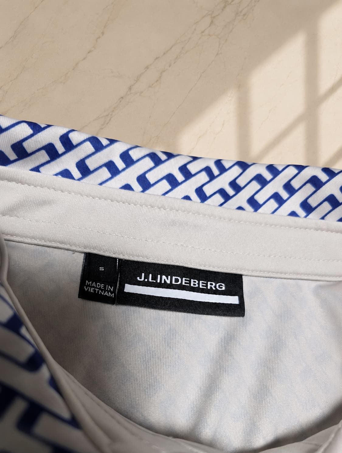 J.LINDEBERG 기능성 패턴 카라 반팔 폴로 / S (55) 상품이미지9