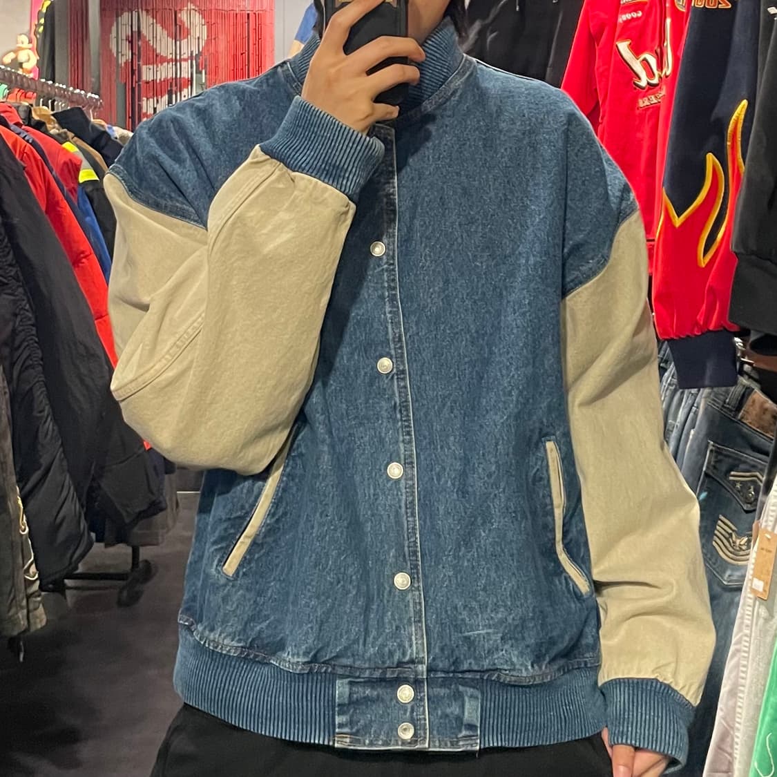 [IM] VTG 데님 바시티자켓 상품이미지5