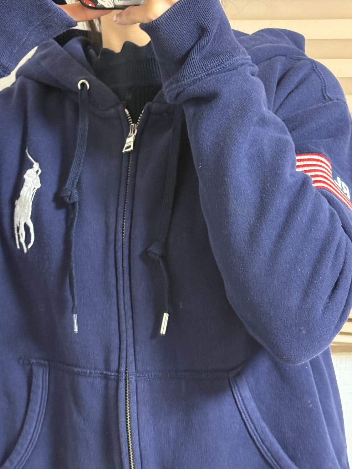 폴로 랄프로렌 네이비 후드집업 S 상품이미지7