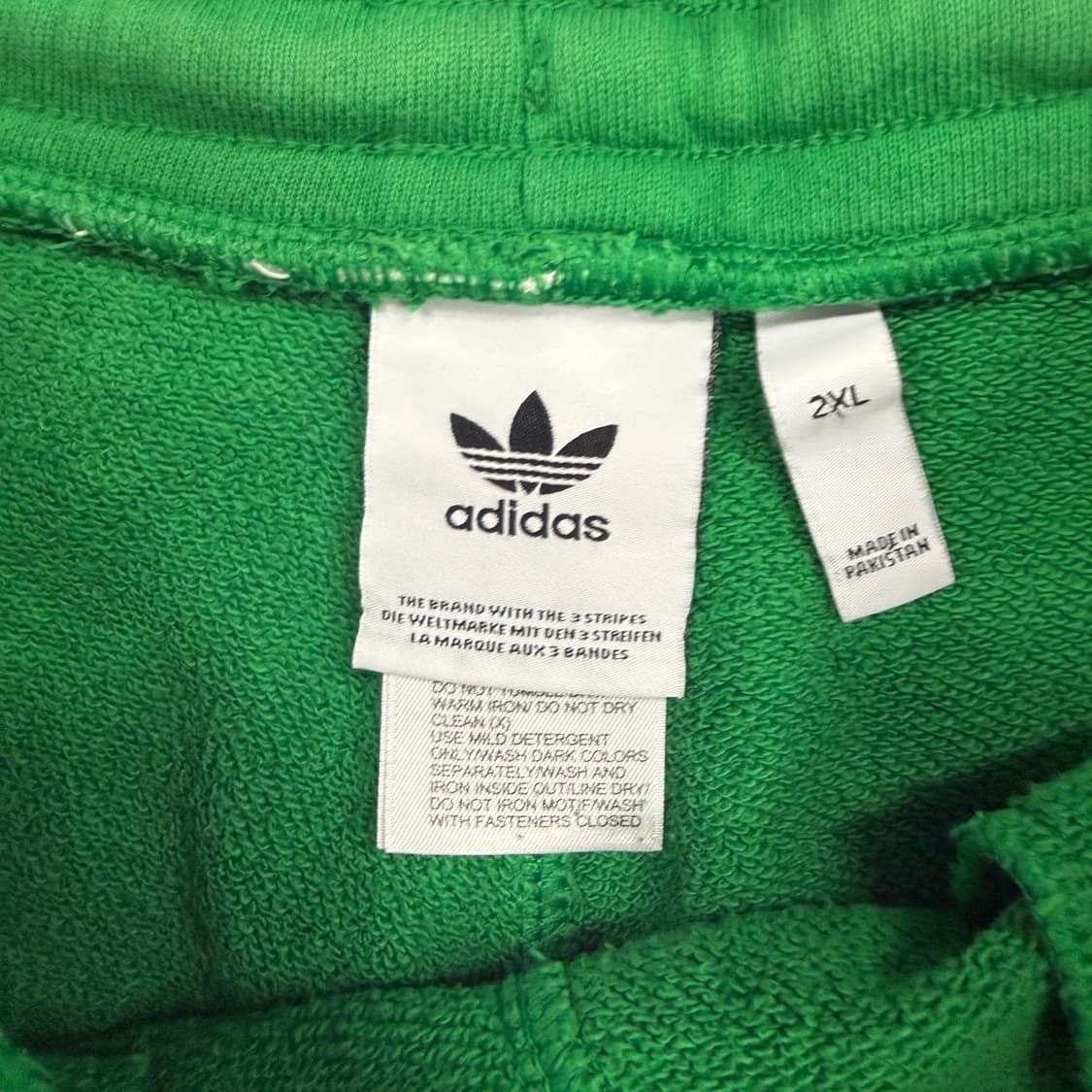 (XL)아디다스 Adidas 삼선 트레포일 코튼 반바지(그린) 상품이미지2