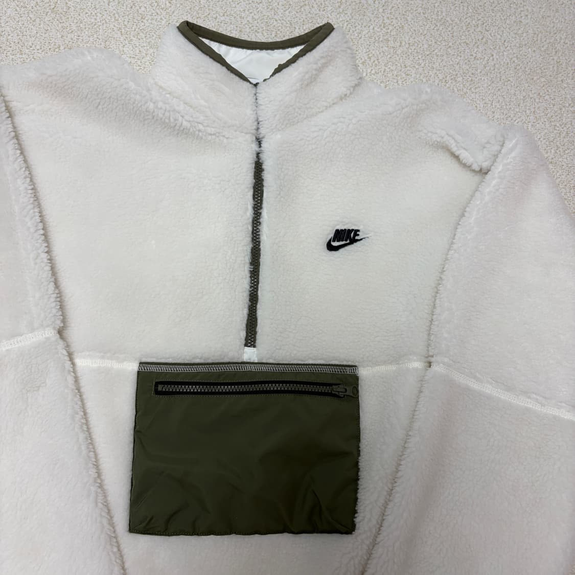 나이키 크림 하이넥 반집업 후리스 L 상품이미지2