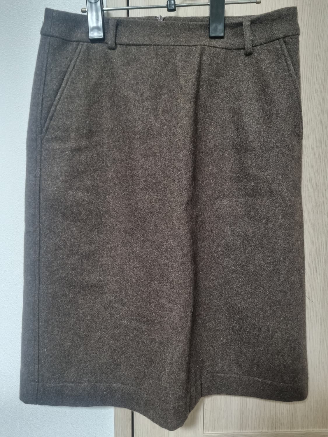 낫띵리튼 울 미디 스커트(브라운) 상품이미지6