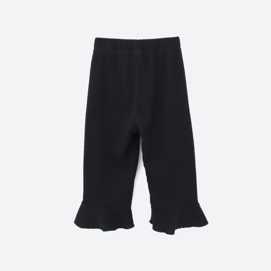 론론 러플 바이커 쇼츠 러플 팬츠 블랙 상품이미지4