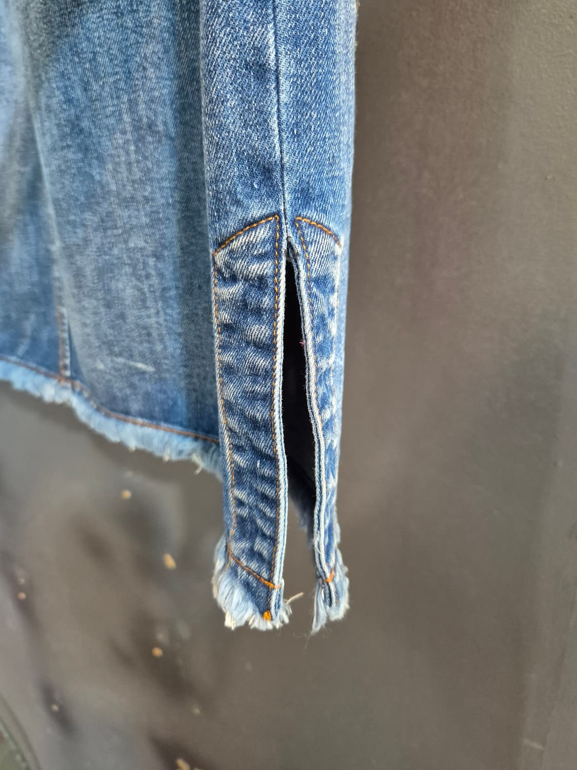 꽃 자수 데님 롱 스커트 프리  66 77 88 상품이미지8