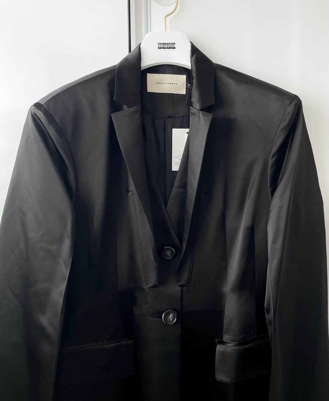 분더캄머 WNDERKAMMER 블랙 롱 코트 자켓 상품이미지1