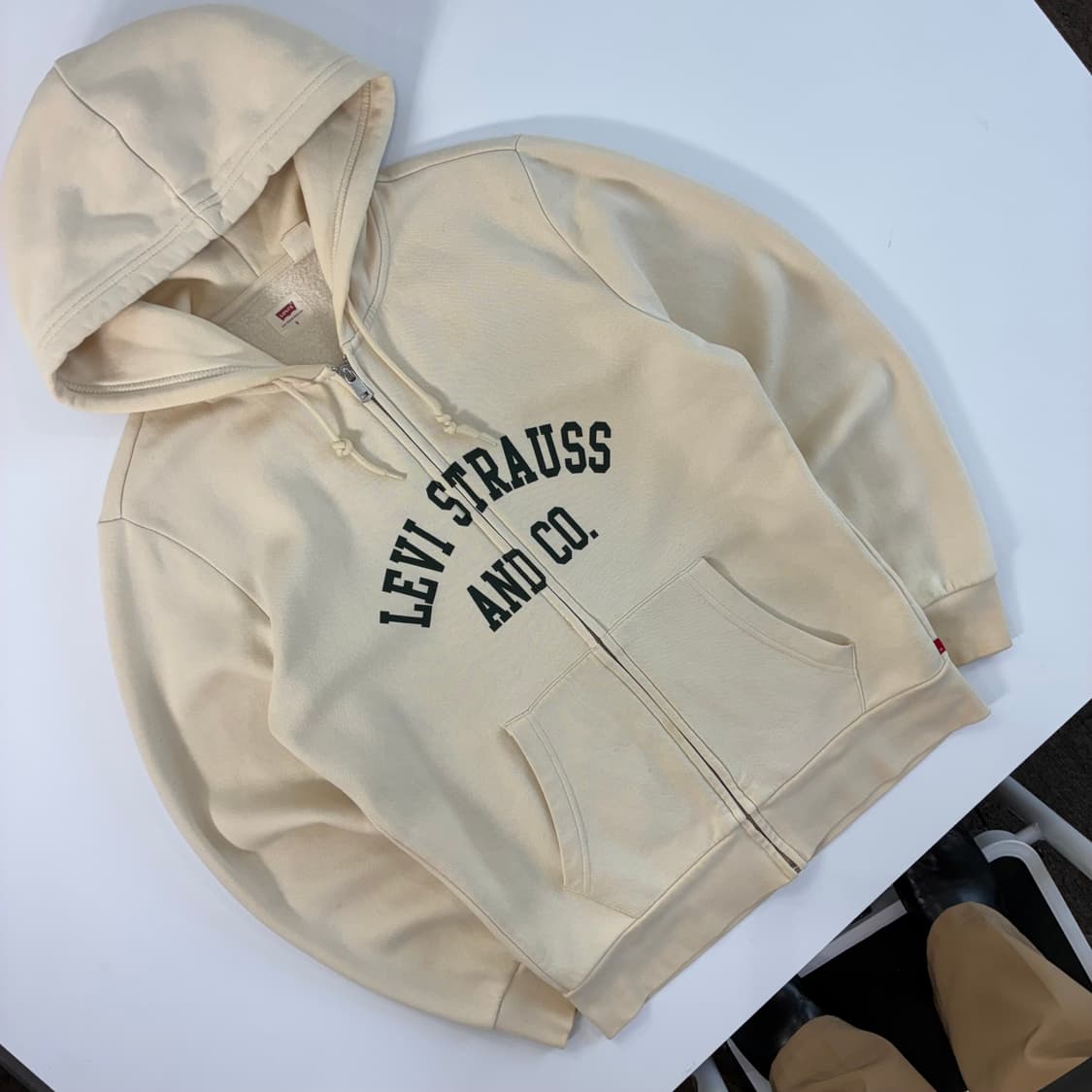 Levi's  리바이스 스펠아웃 크림 후드집업  상품이미지2