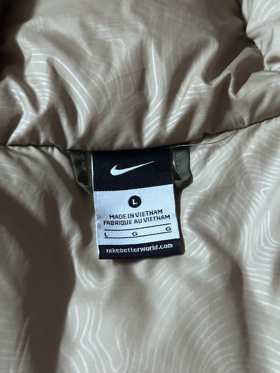 나이키 필파워 550 덕 다운 후디 올리브 카키 패딩 상품이미지4