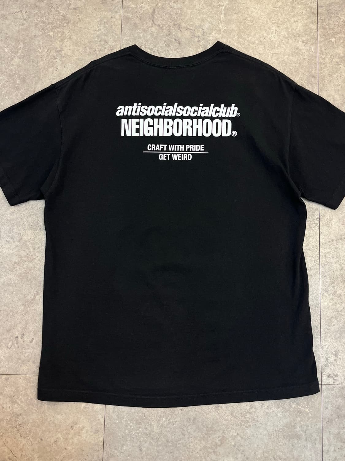 네이버후드 X 안티소셜소셜클럽 반팔티 블랙 XL #csz3228 상품이미지8