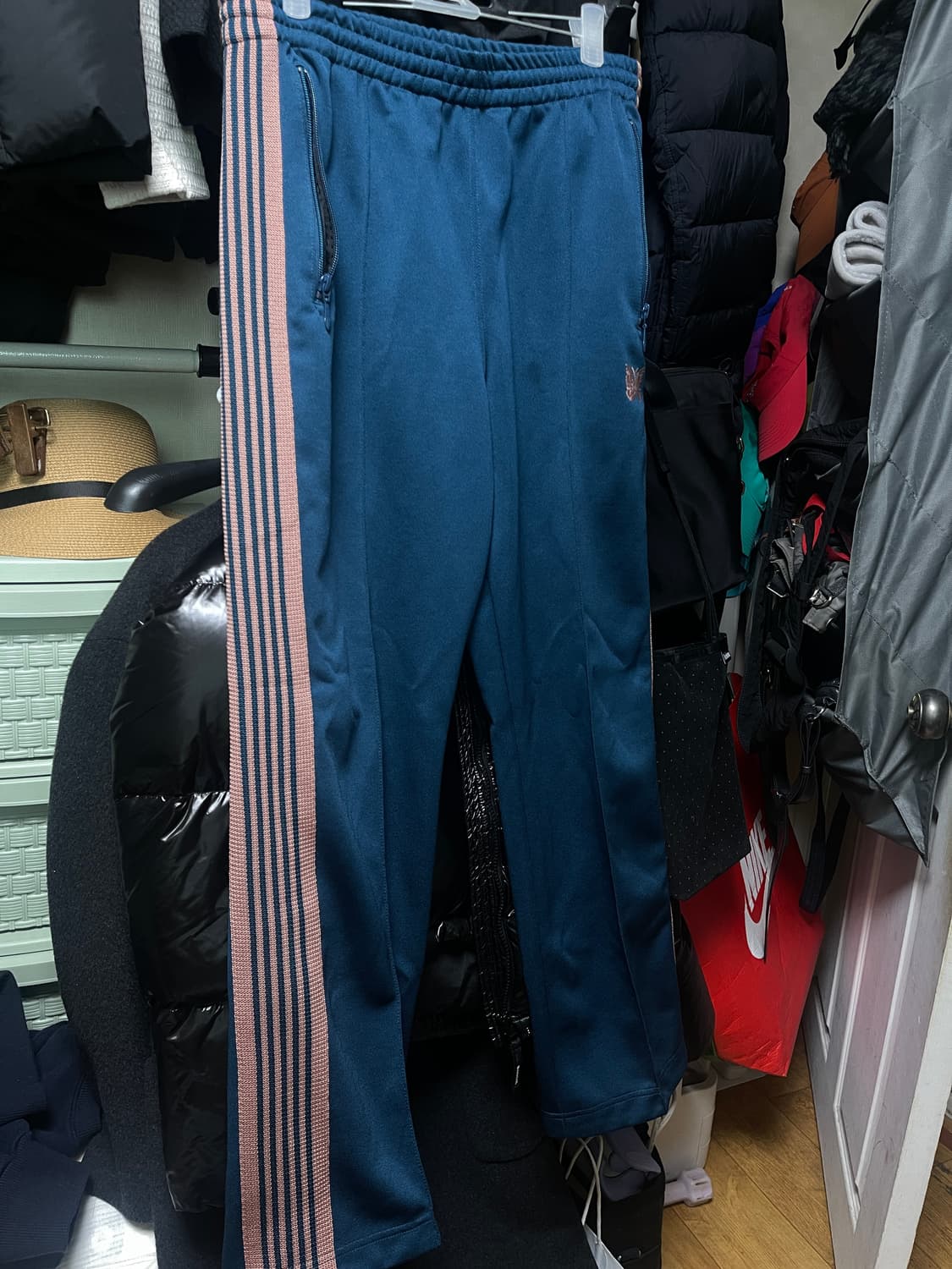 니들스 트랙팬츠 틸그린 스트레이트 s 상품이미지1