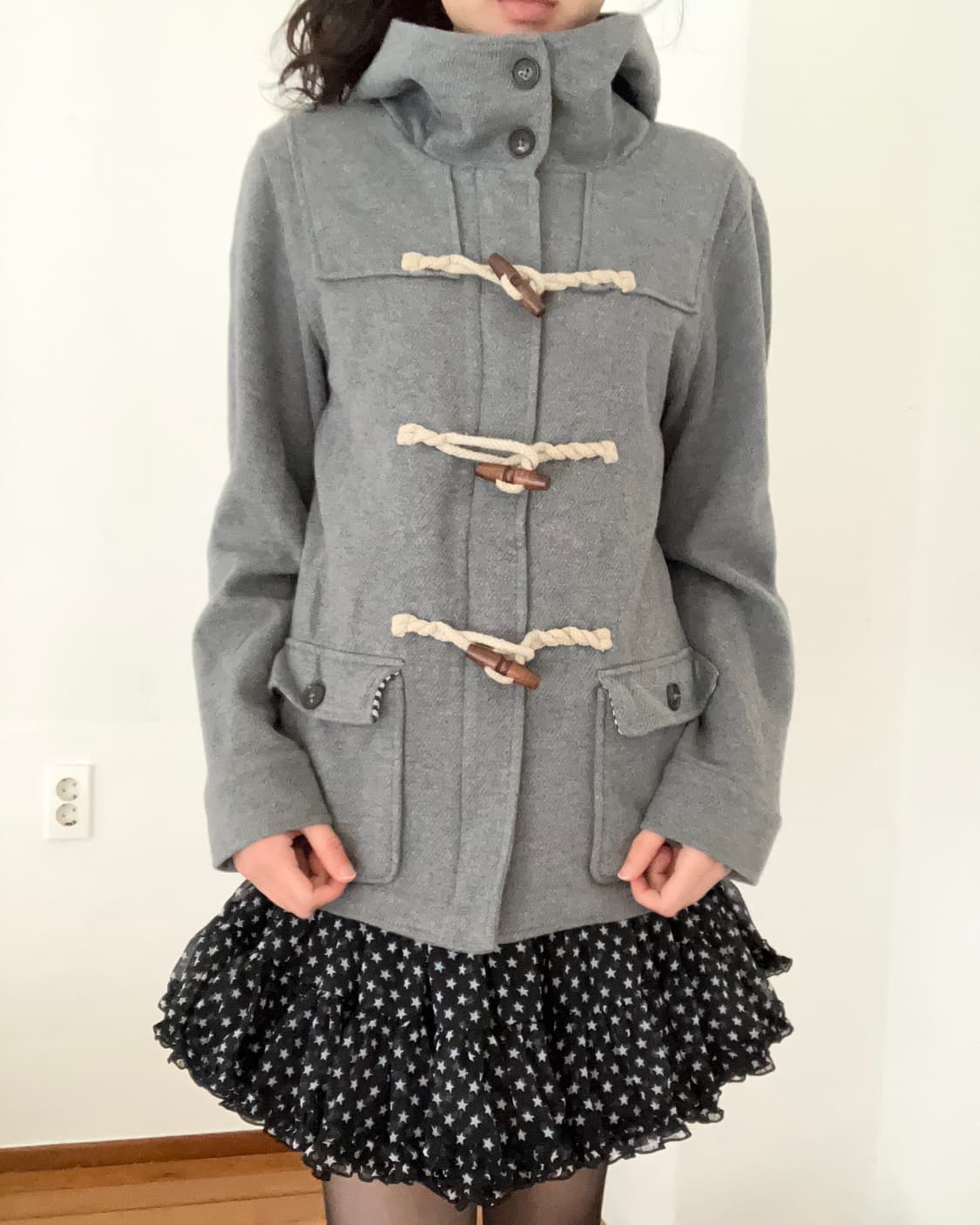 그레이 떡볶이 숏 자켓 상품이미지1