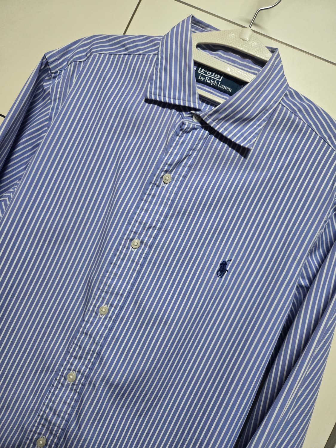 폴로 랄프로렌 남성 블루스트라이프 셔츠(M사이즈) 상품이미지2
