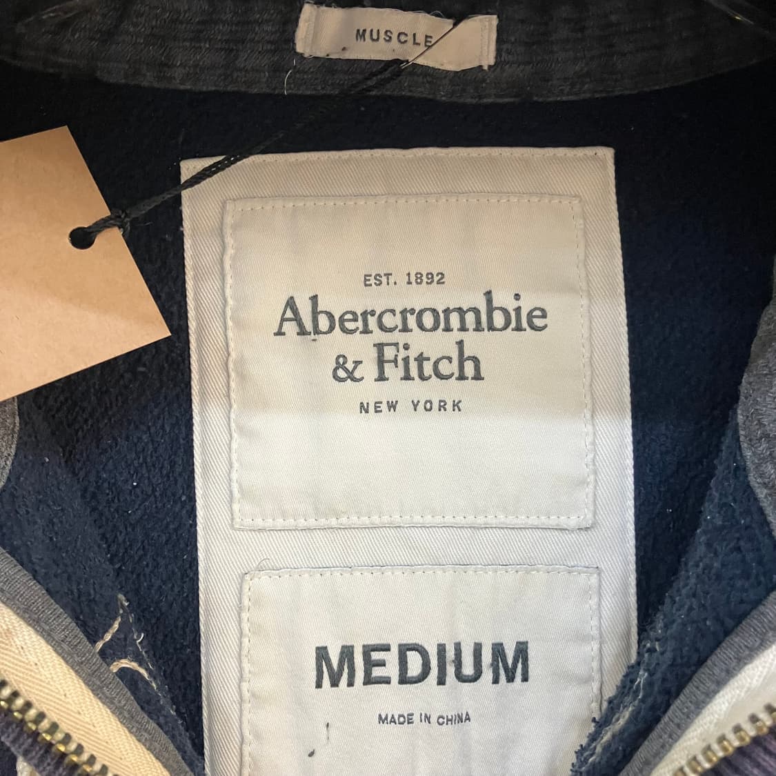 아베크롬비 네이비 후드집업 M 상품이미지2