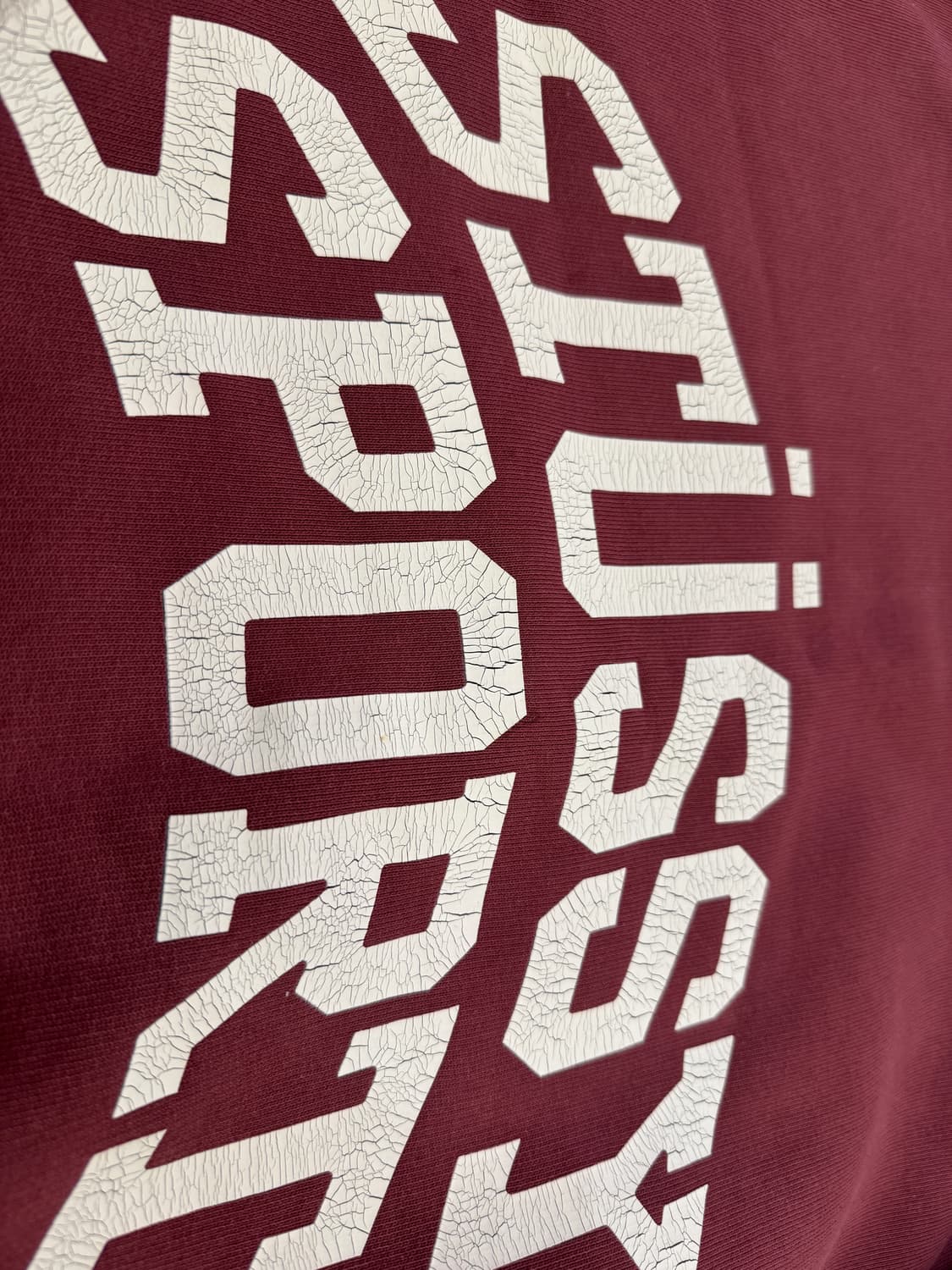 스투시 스포츠 스웻 버건디 L 상품이미지3