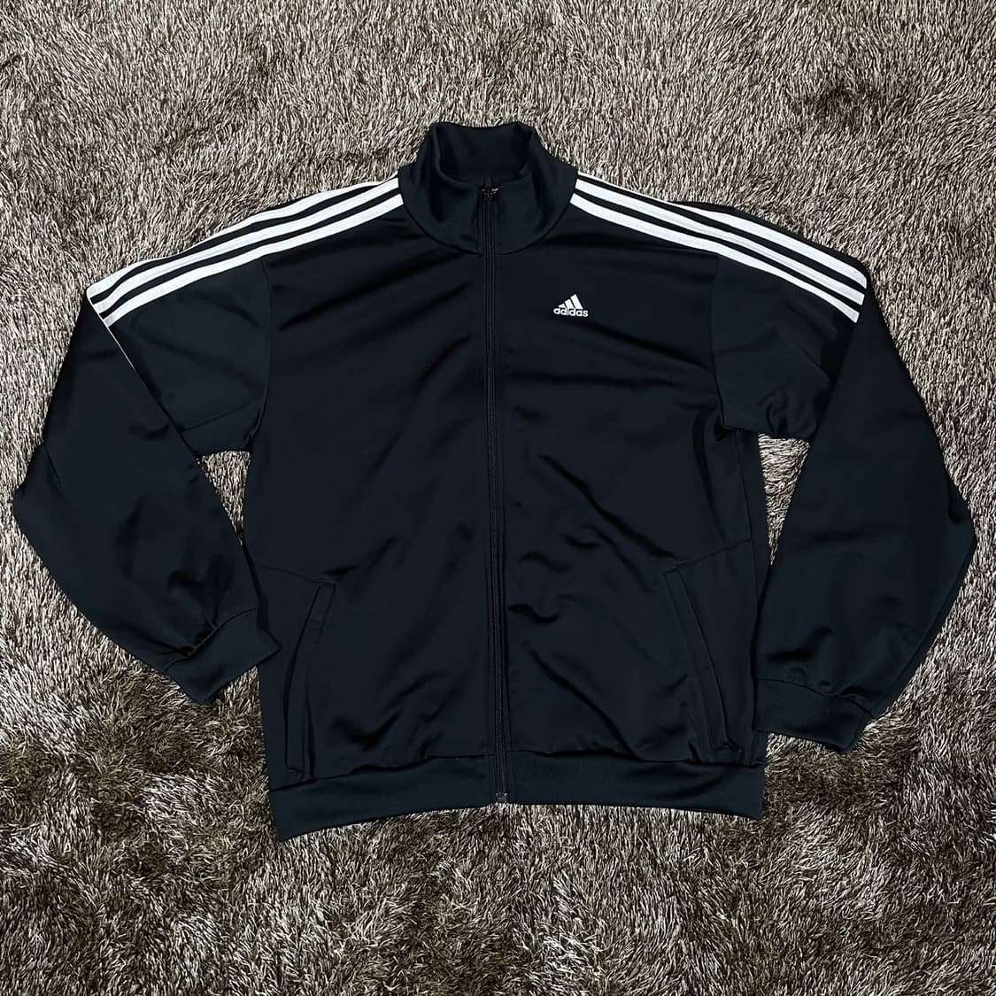아디다스 adidas 블랙 삼선 트랙탑 져지 100 상품이미지1