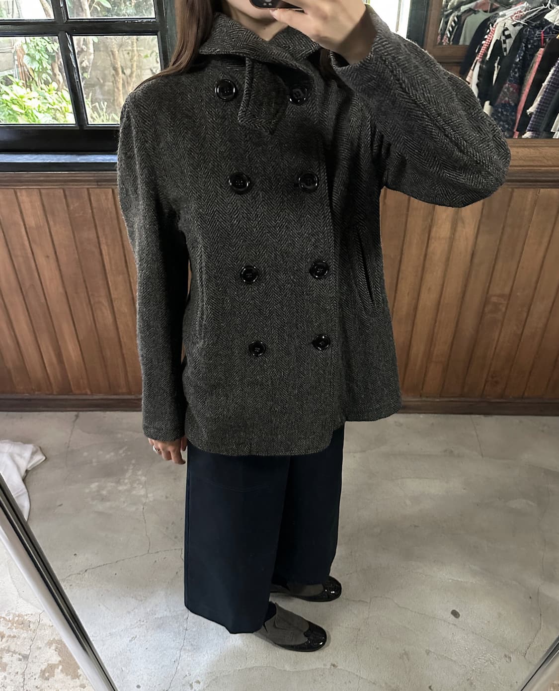 ENGINEERED GARMENTS herringbone peacoat 상품이미지4