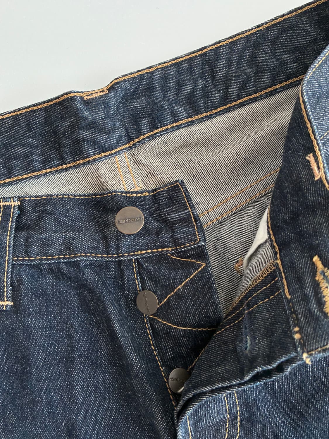 30) 칼하트 RACKET PANT 생지 데님 청바지 상품이미지5