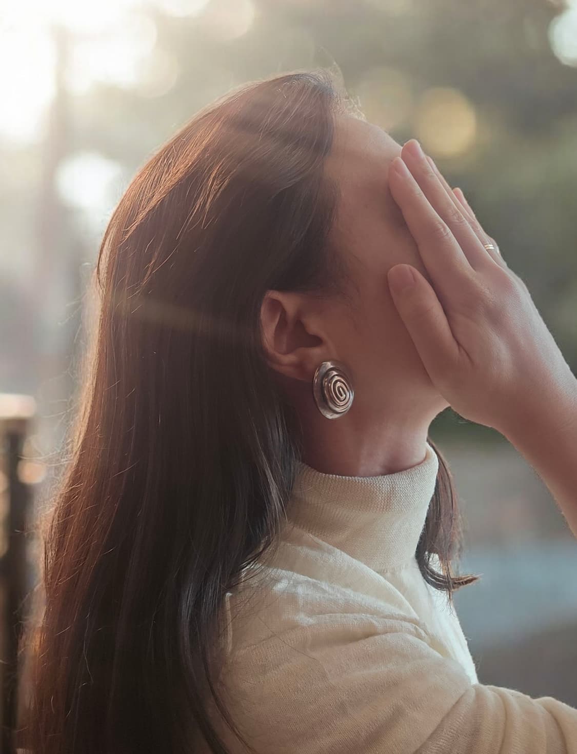 🇺🇸빈티지 모더니스트 스파이럴 클립온 귀걸이 상품이미지3