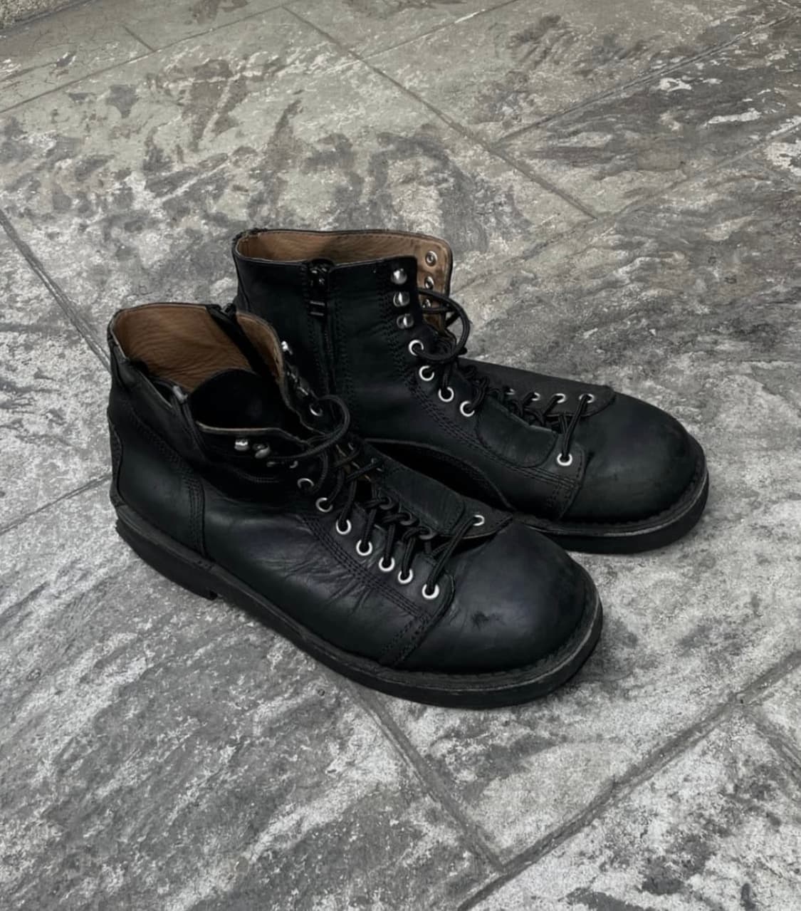 요지야마모토 뿌르옴므 페스너 바이커 부츠 상품이미지1