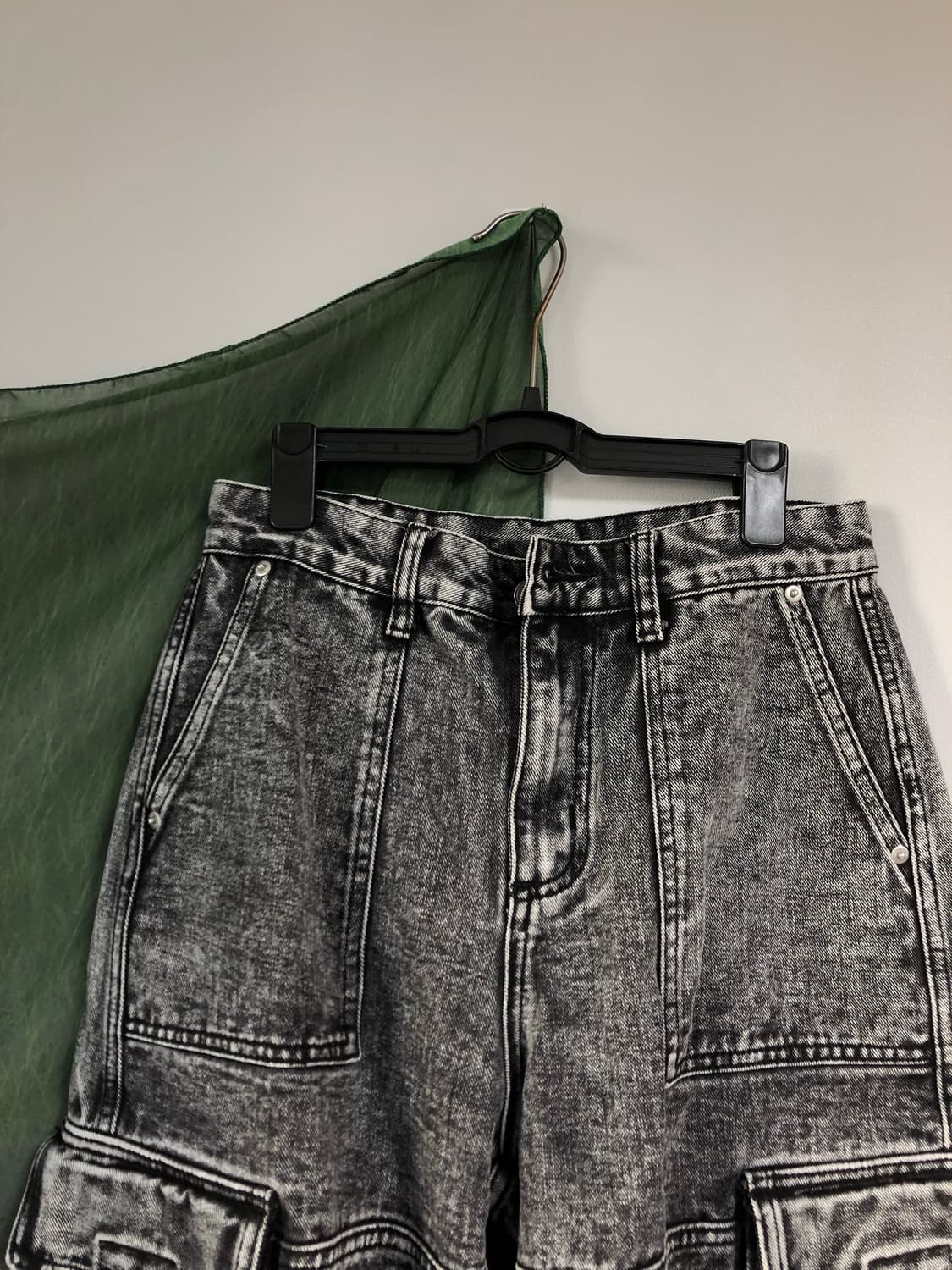 istkunst 이스트쿤스트 워싱데님카고팬츠 S 상품이미지2