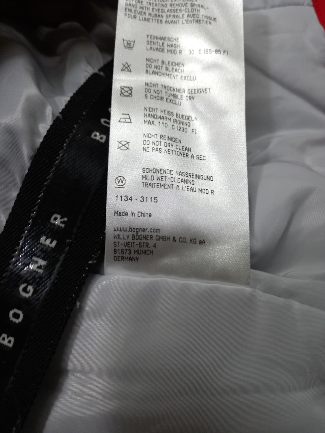 M95-L100 BOGNER Team 스키.보드복 레드 M-992 상품이미지9