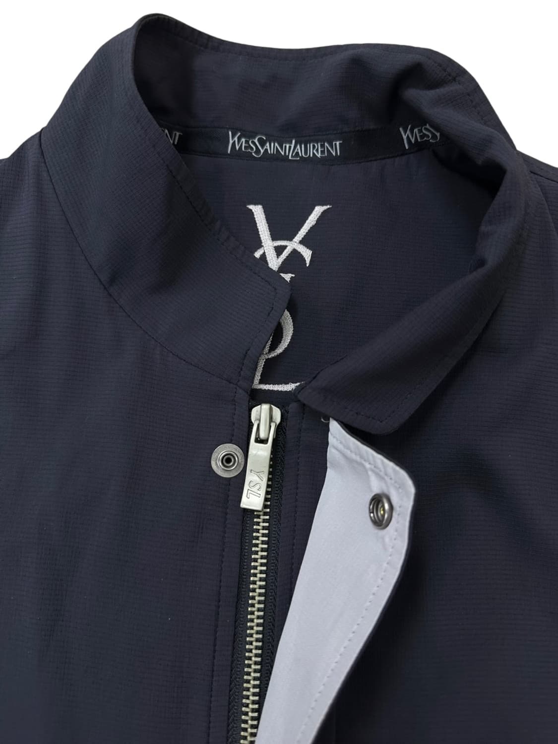 00s YSL 생로랑 나일론자켓 블랙네이비 (L) 상품이미지4